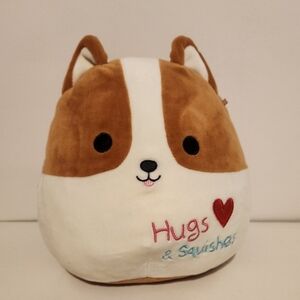 8” Squishmallow Reginald the Corgi Hugs & Squishes Plush Stuffed Animal